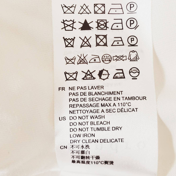 Sandro Paris Mirtylles White Floral Lace Viscose Satin Blouse NWT Small NEW Ecru - Picture 13 of 16